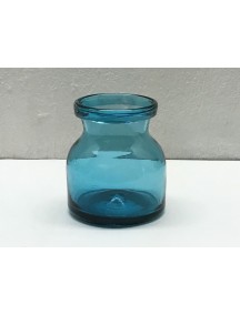 Botella Florero Lechera Aguamarina